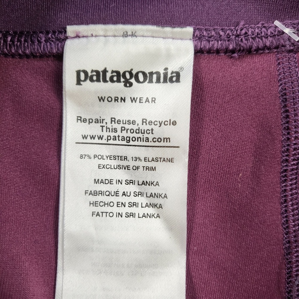 Patagonia Womens Pack Out Pants Deep Plum Purple Slim Fit Leggings 21995 FA19 S - Picture 8 of 13